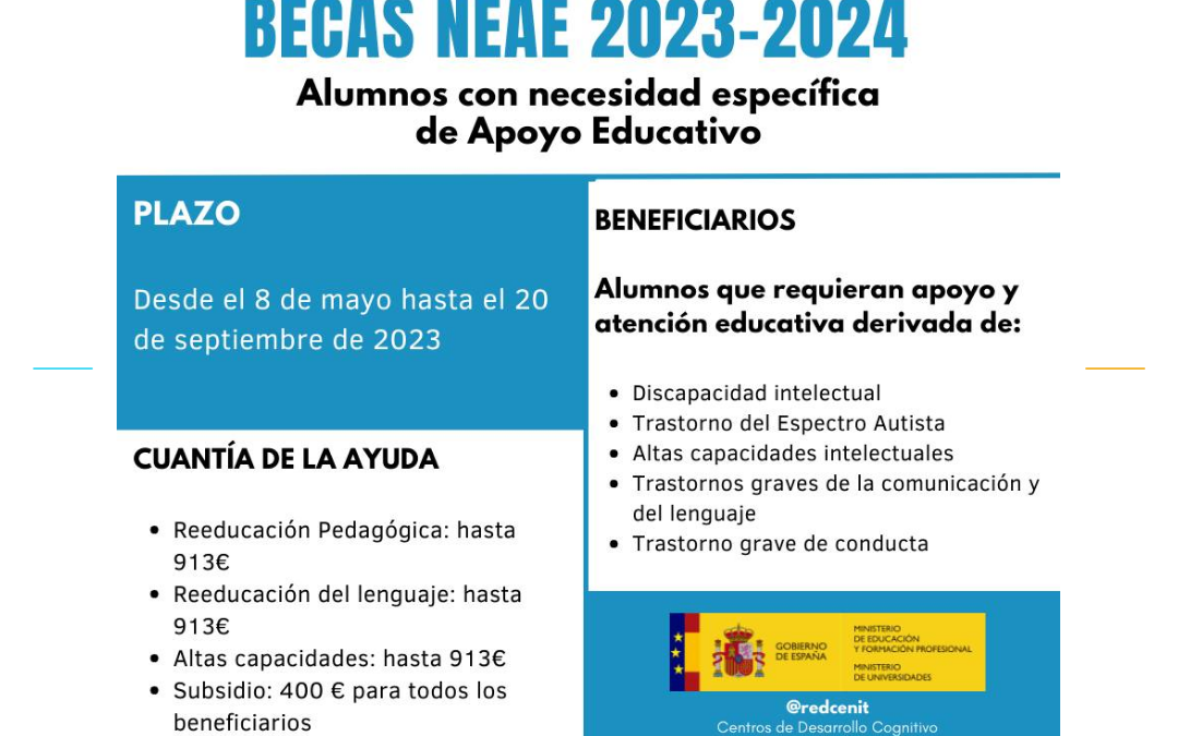 Becas NEAE curso 2022-2023
